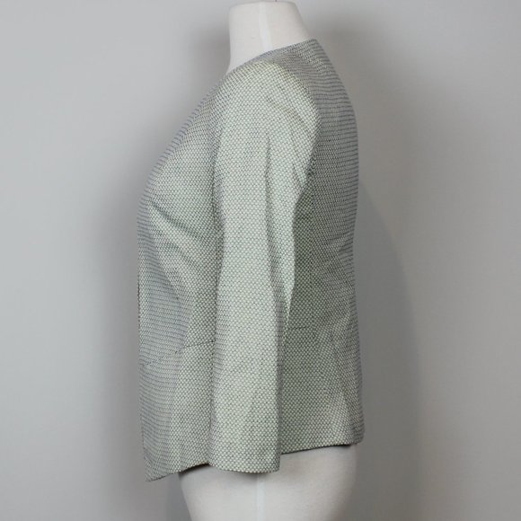 The Limited Blue and Yellow Open Front Blazer - Picture 3 of 6